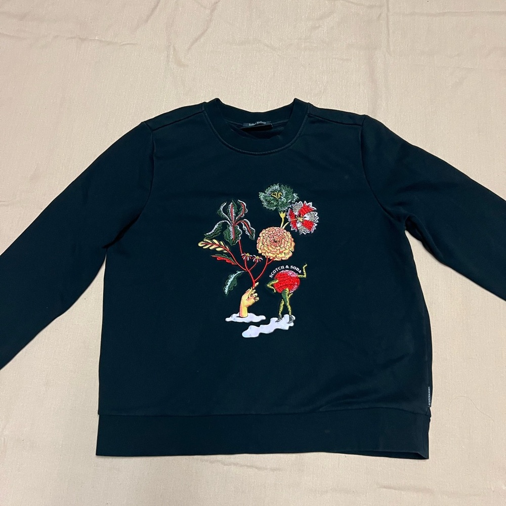 Scotch & Soda Classic Black Sweatshirt